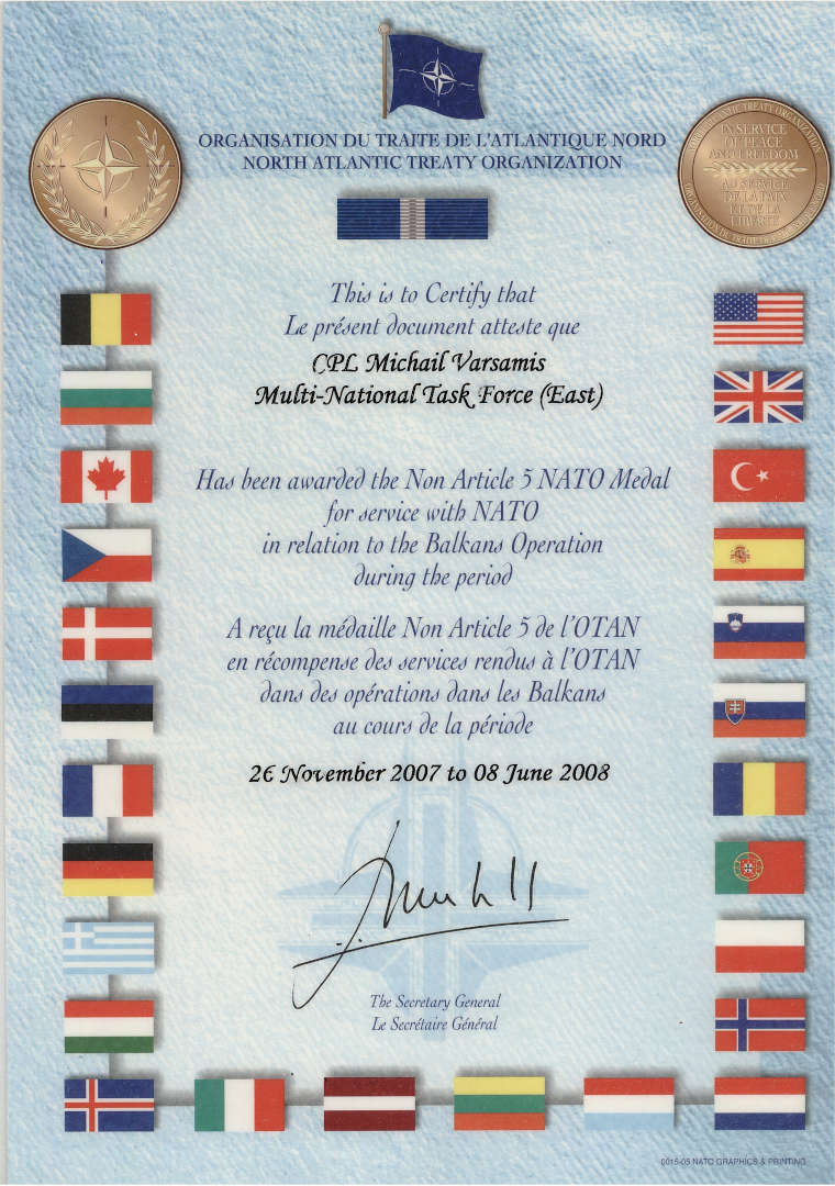Multi-National Task Force, NATO